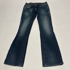 Rock Revival Celine Jeans Women's 27 Bootcut Embellished Sequin Flared Denim